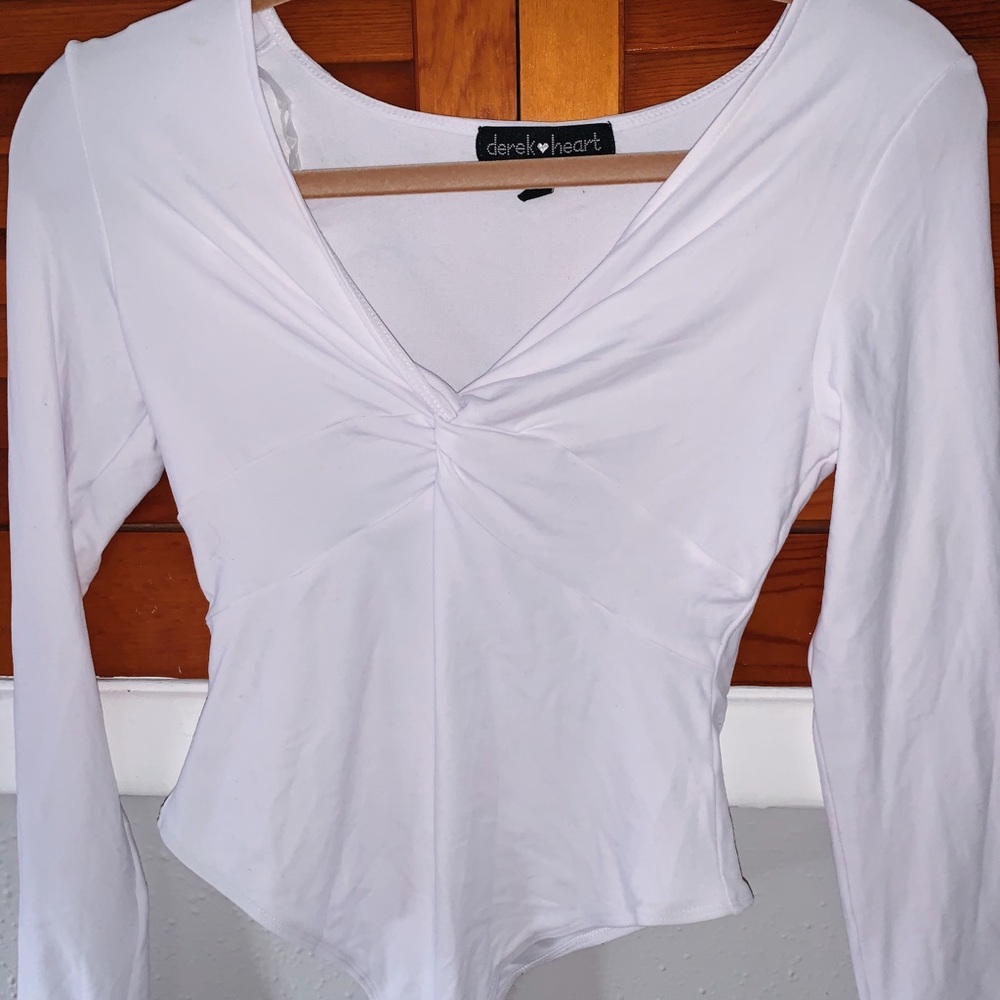 White Long sleeve | Bodysuit | Size: M